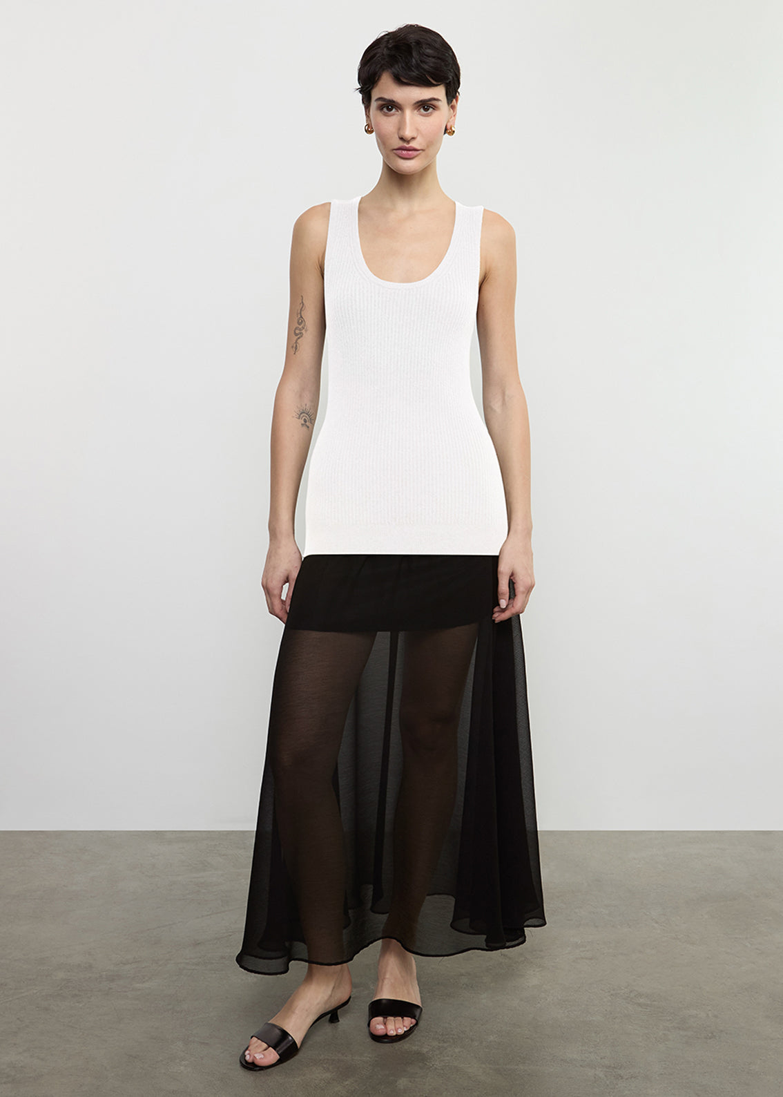 Boucle Knit Tunic | Off White