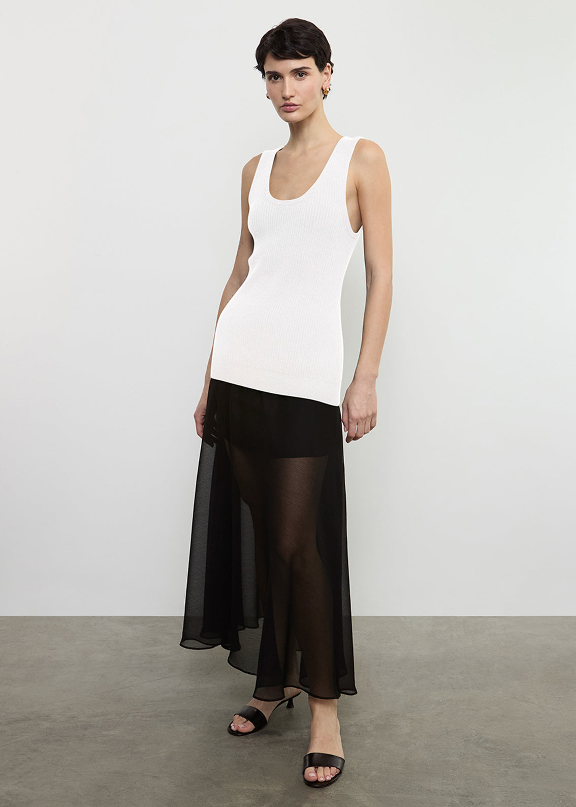 Boucle Knit Tunic | Off White