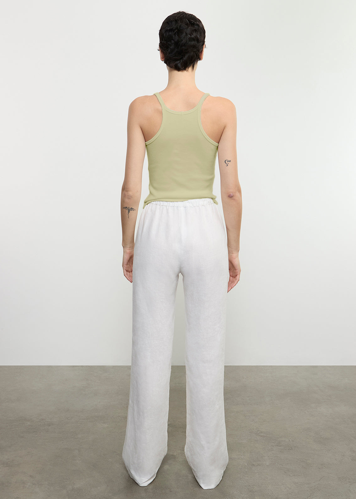 Cotton Rib Cami Tank | Celadon