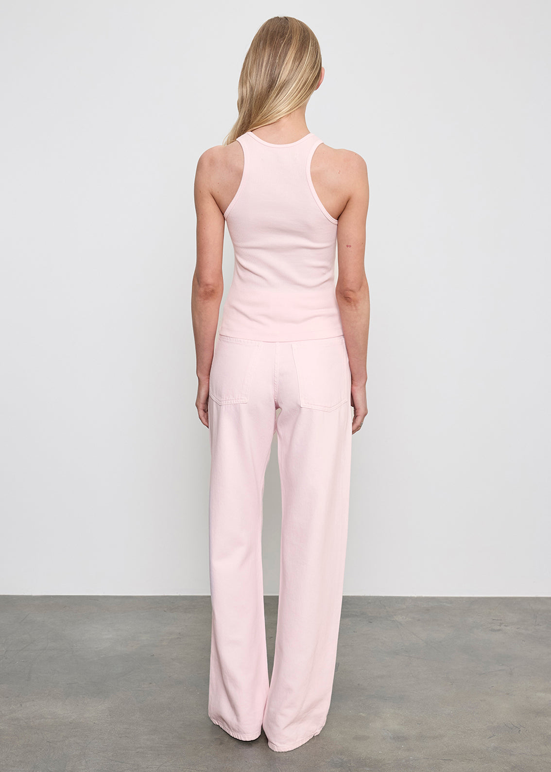 Cotton Rib Boy Tank | Cherry Blossom