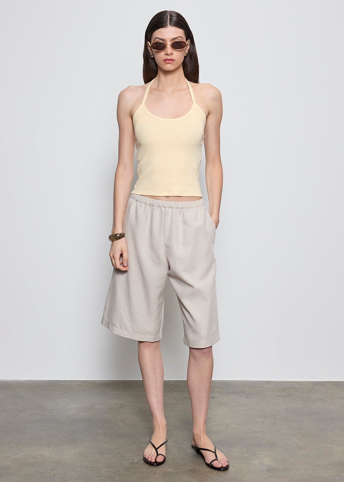 Cotton Rib Halter | Flan