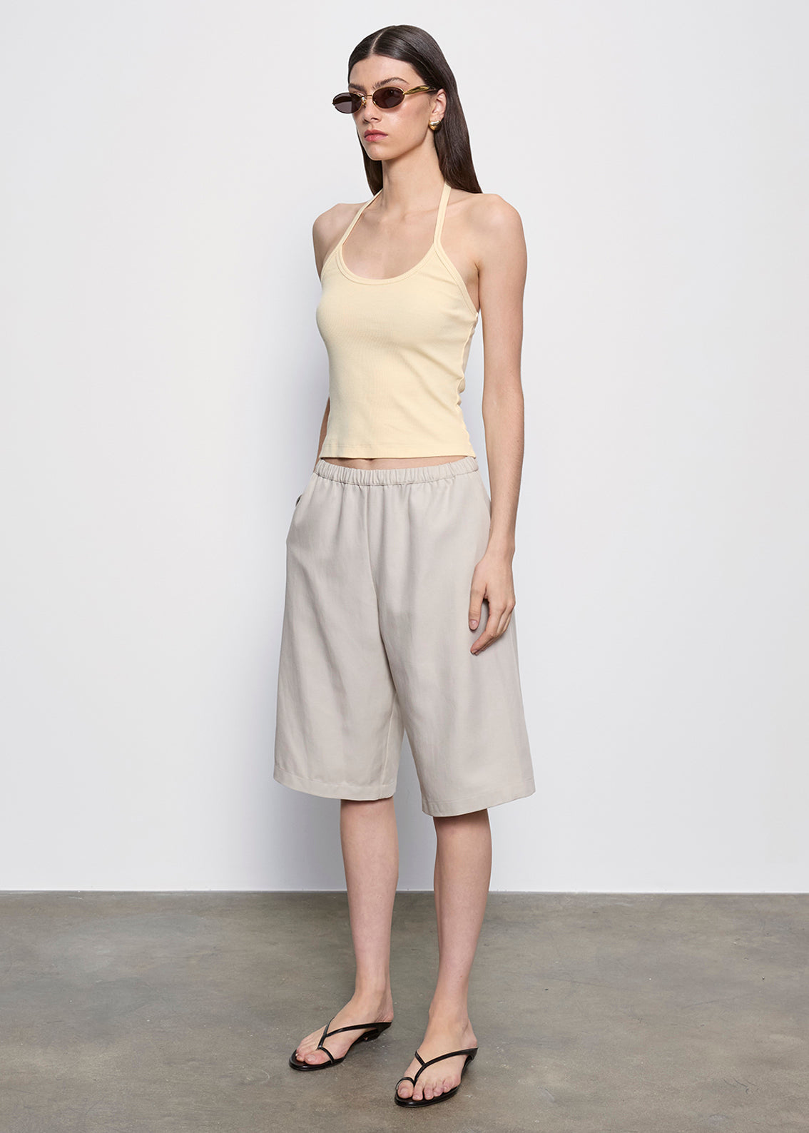 Cotton Rib Halter | Flan – Enza Costa