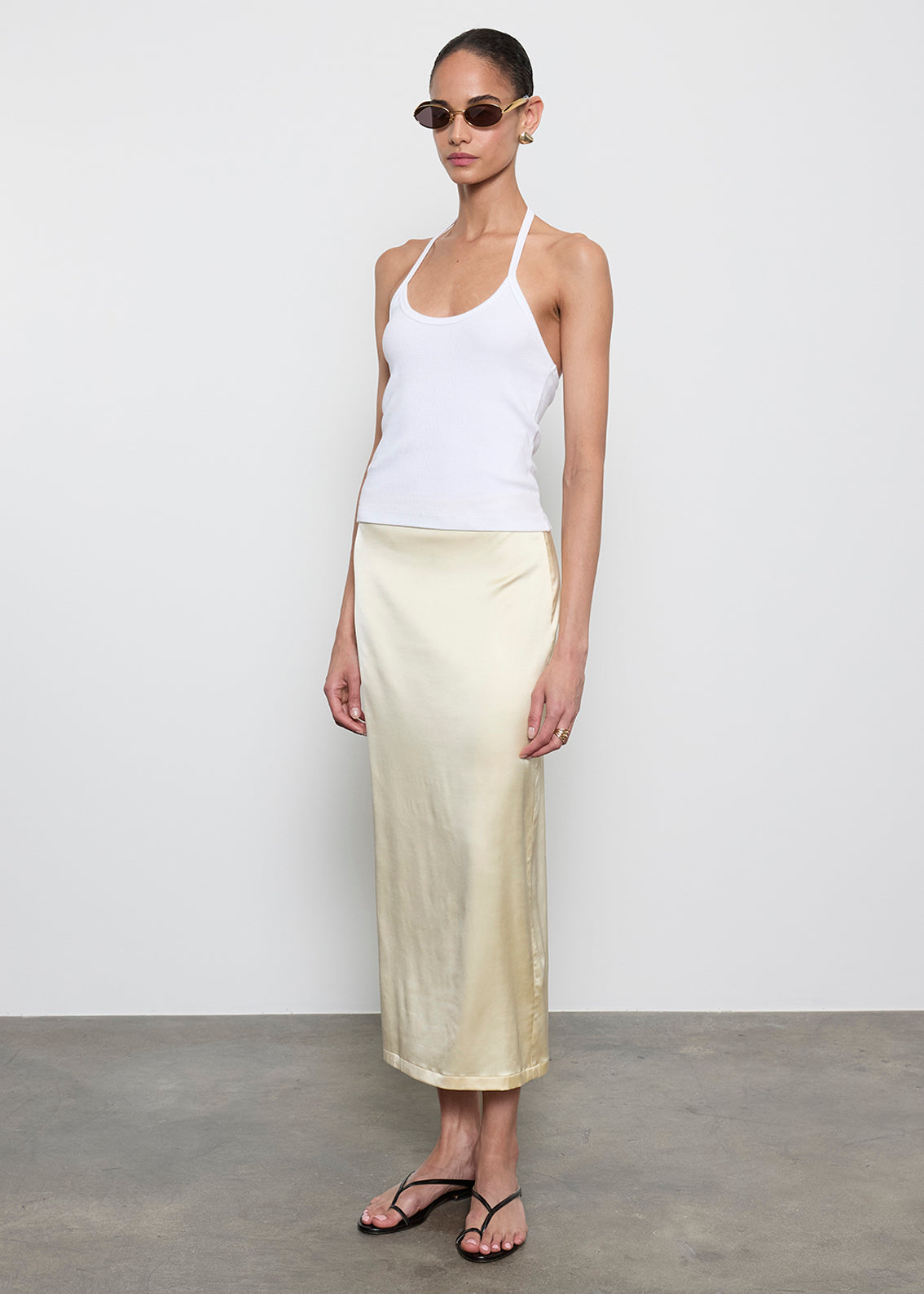 Lustre Column Skirt | Flan – Enza Costa
