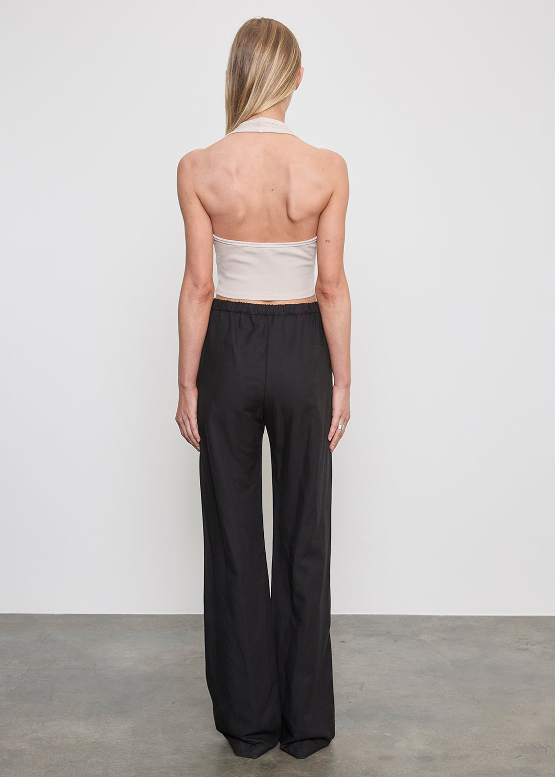 Cotton Rib U Halter | Champagne