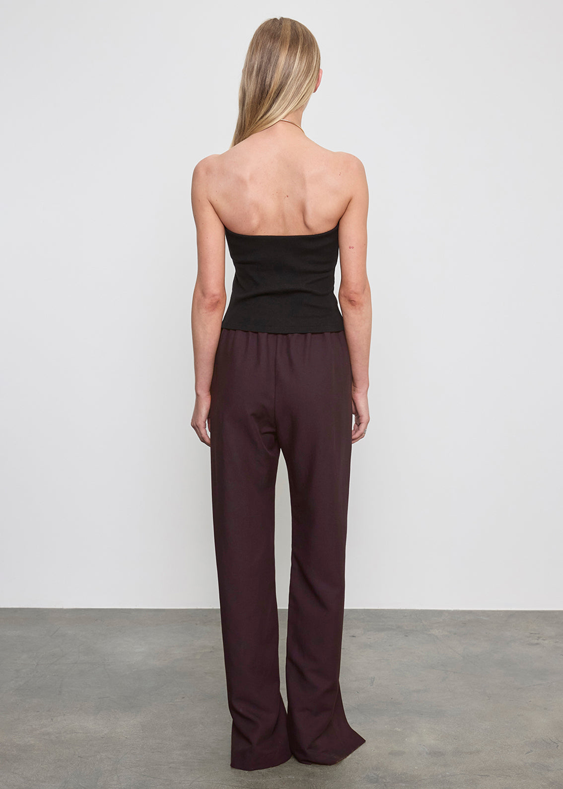 Twill Slash Pant | Black Orchid