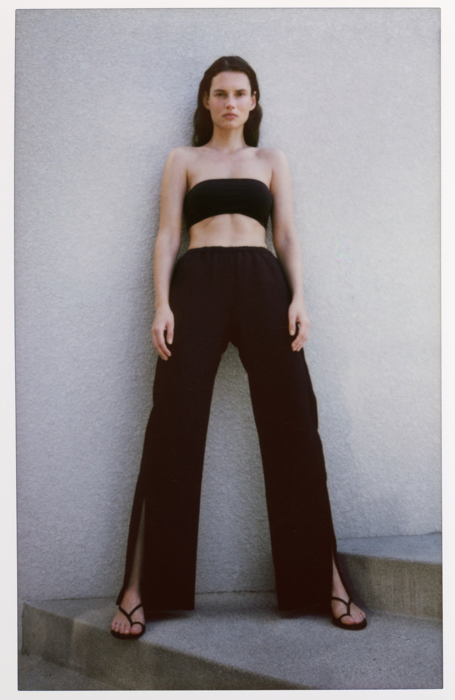 Twill Slash Pant | Black – Enza Costa