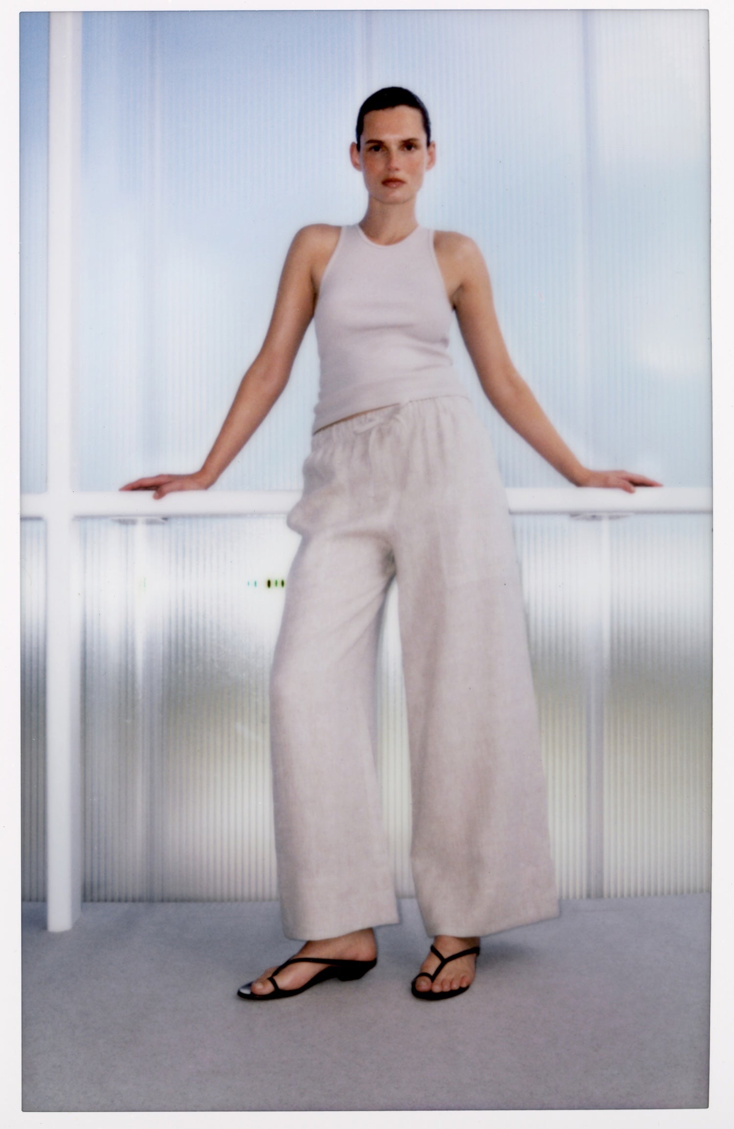 Linen Cropped Summer Pant | Jute Heather – Enza Costa