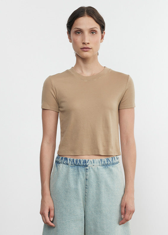 Supima Cotton Cropped Perfect S/S | Fatigue