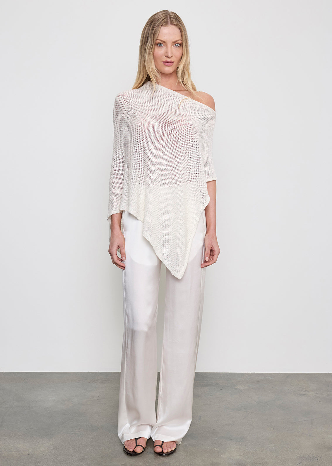 Silk Satin Everywhere Pant | Off White