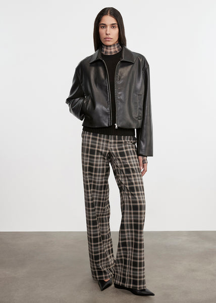 Relaxed Plaid Trouser | Plaid – Enza Costa