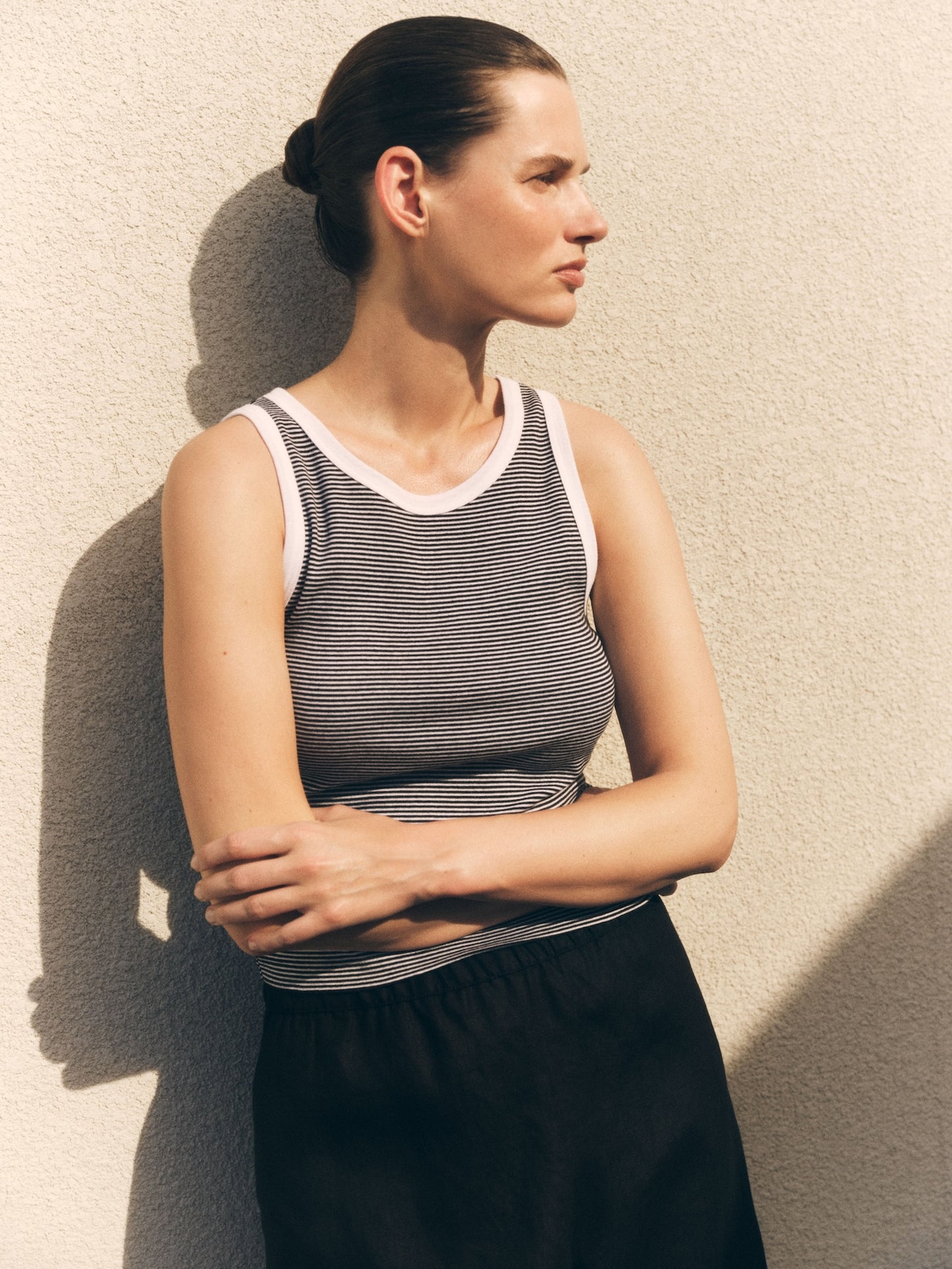 Linen Bermuda Short | Black