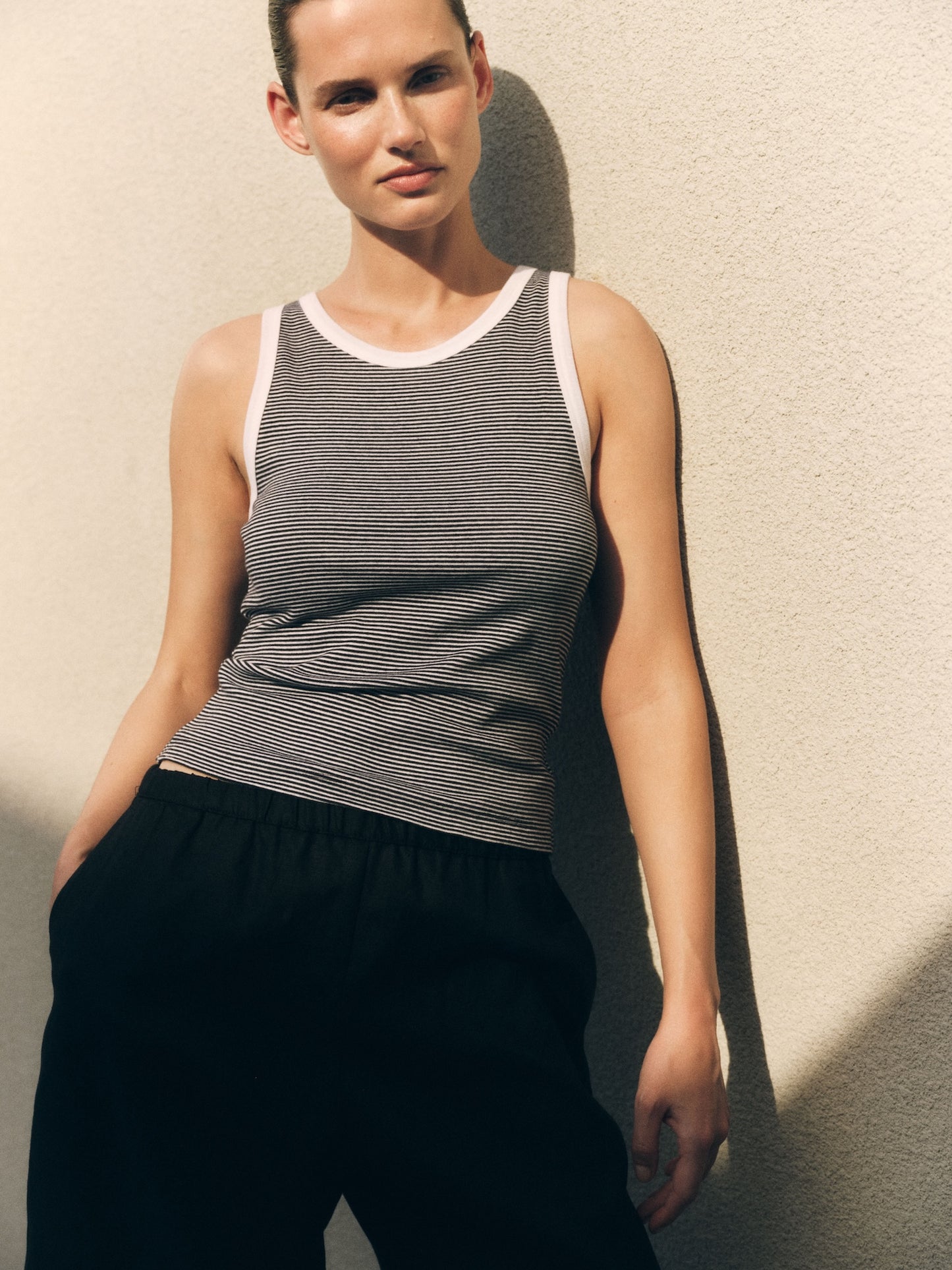 Linen Bermuda Short | Black