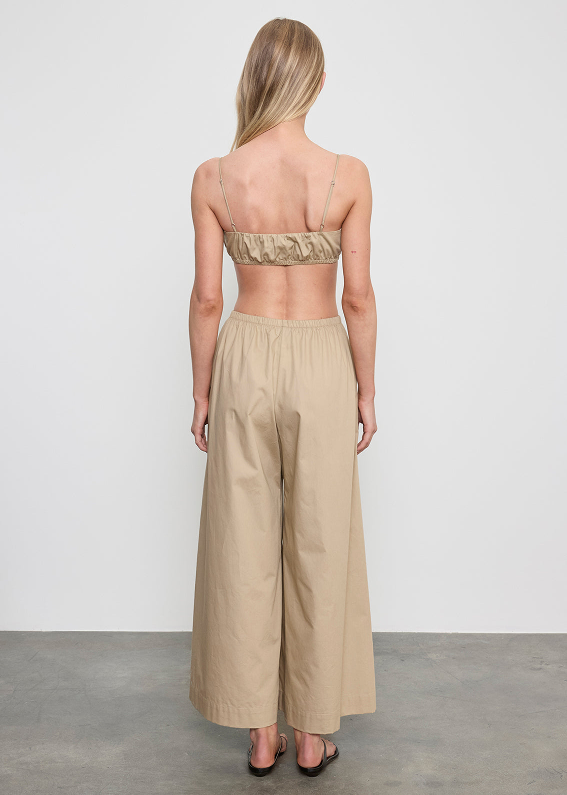 Cotton Bralette | Dark Khaki