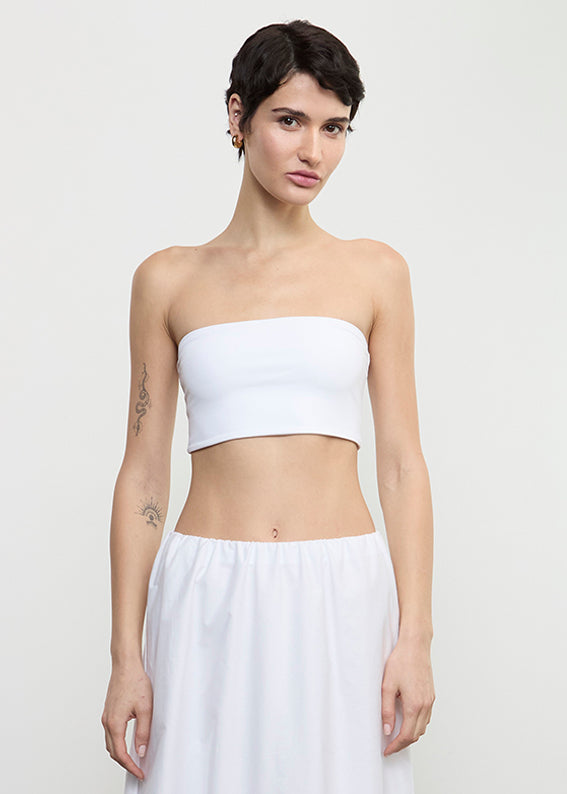 Essential Bandeau Top | White