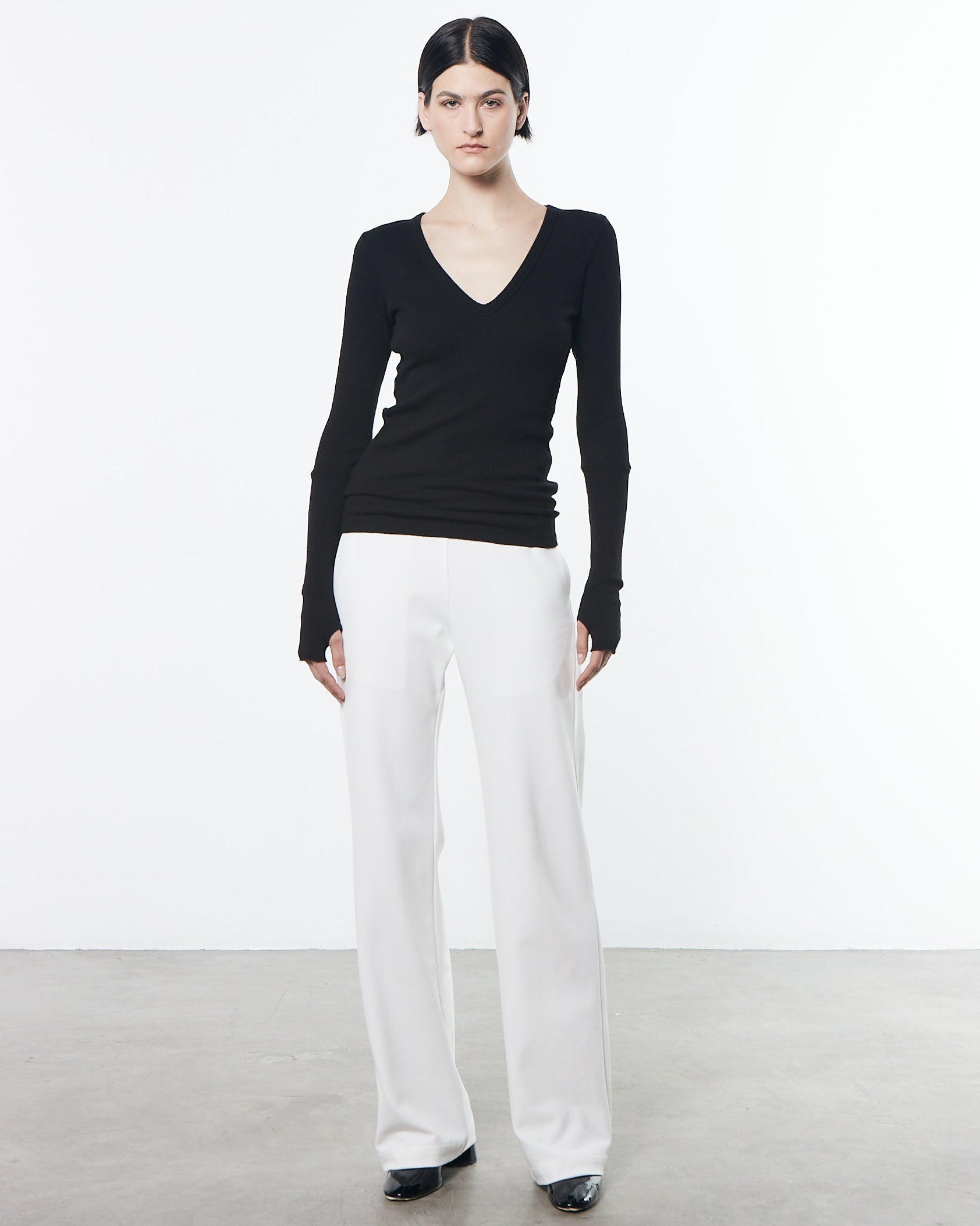 Crepe Everywhere Pant | Off White Front