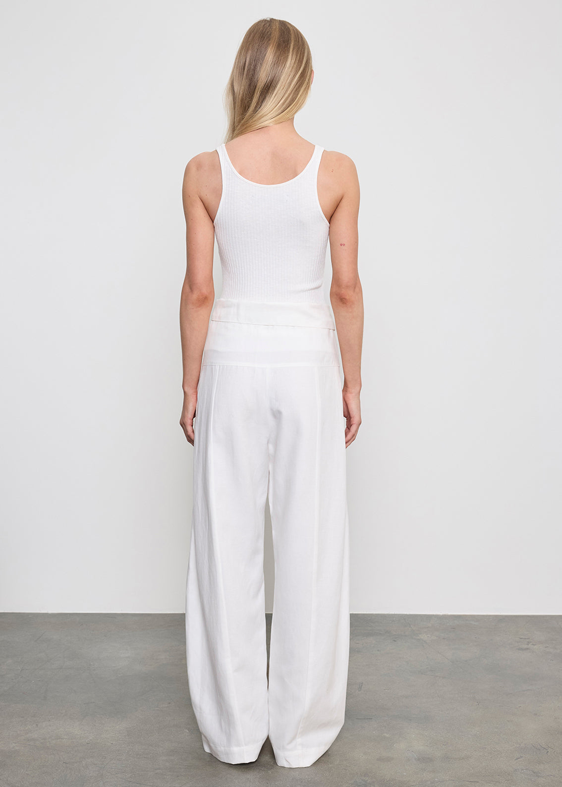 Military Rib Slim Tank | Undyed