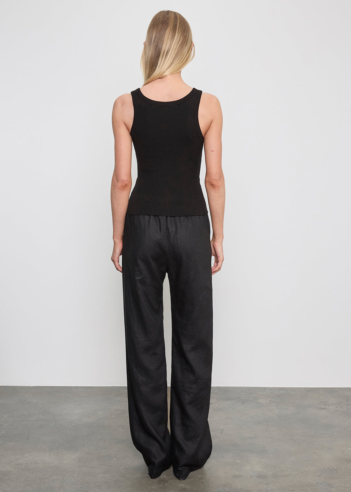 Linen Everywhere Pant | Black