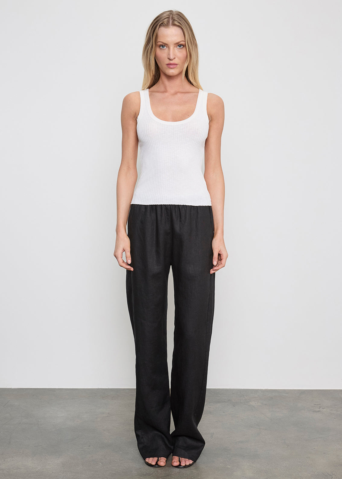 Linen Everywhere Pant | Black