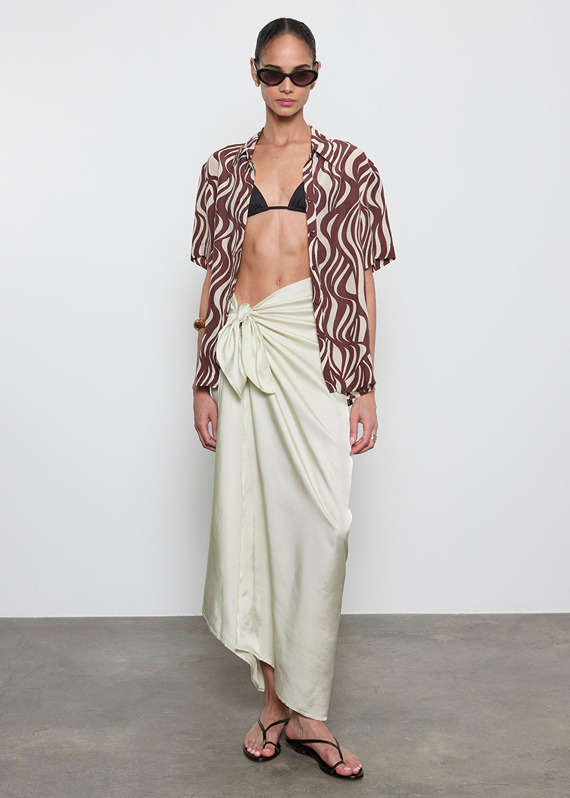 Fluid Twill Sarong | Beach Glass