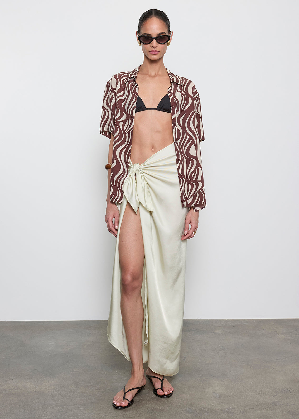 Fluid Twill Sarong | Beach Glass