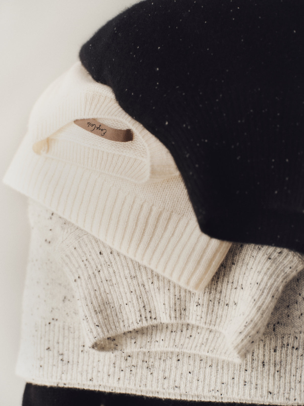Donegal Cashmere Highneck | Grey Speckle