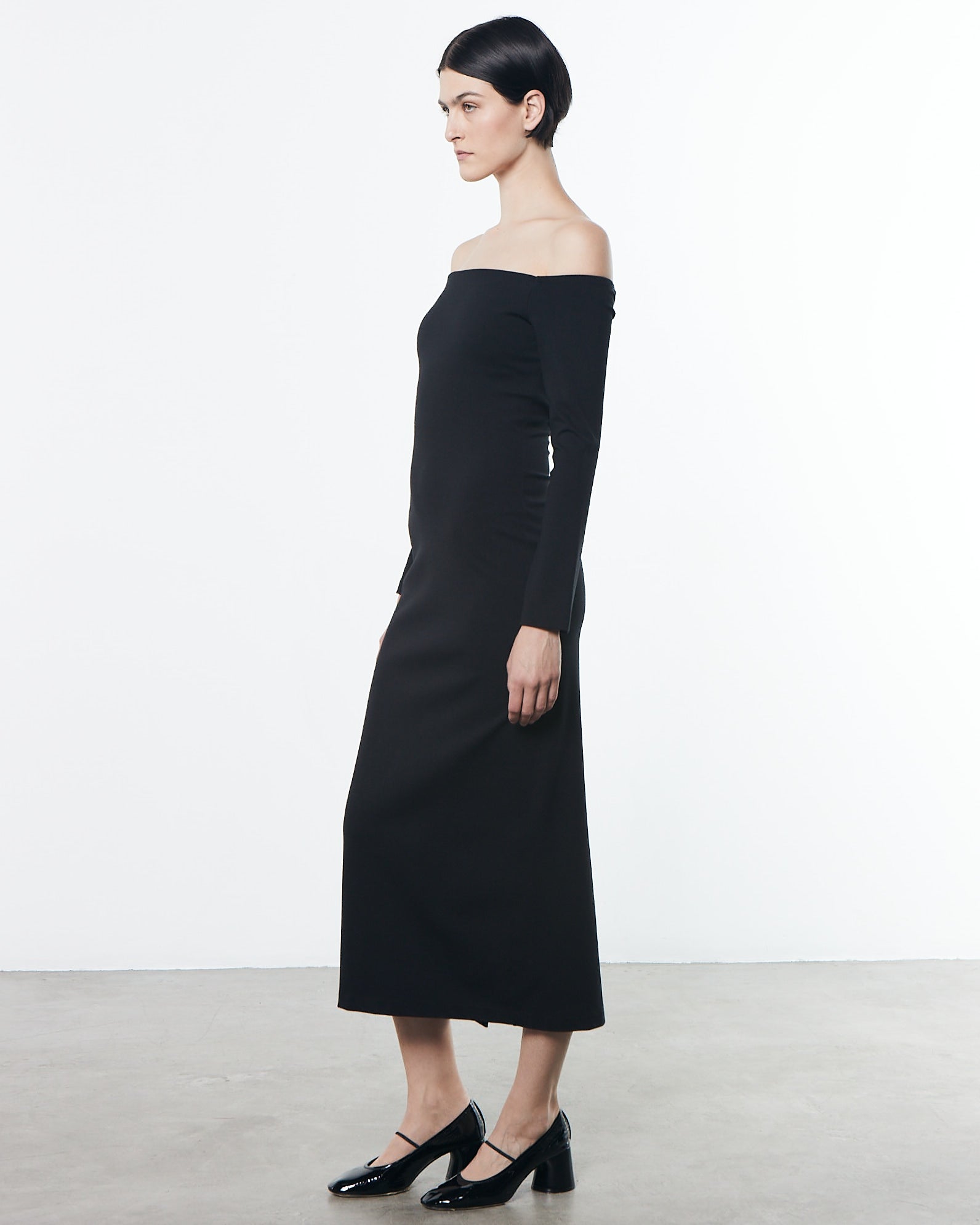 Off-Shoulder Dress | Black – Enza Costa