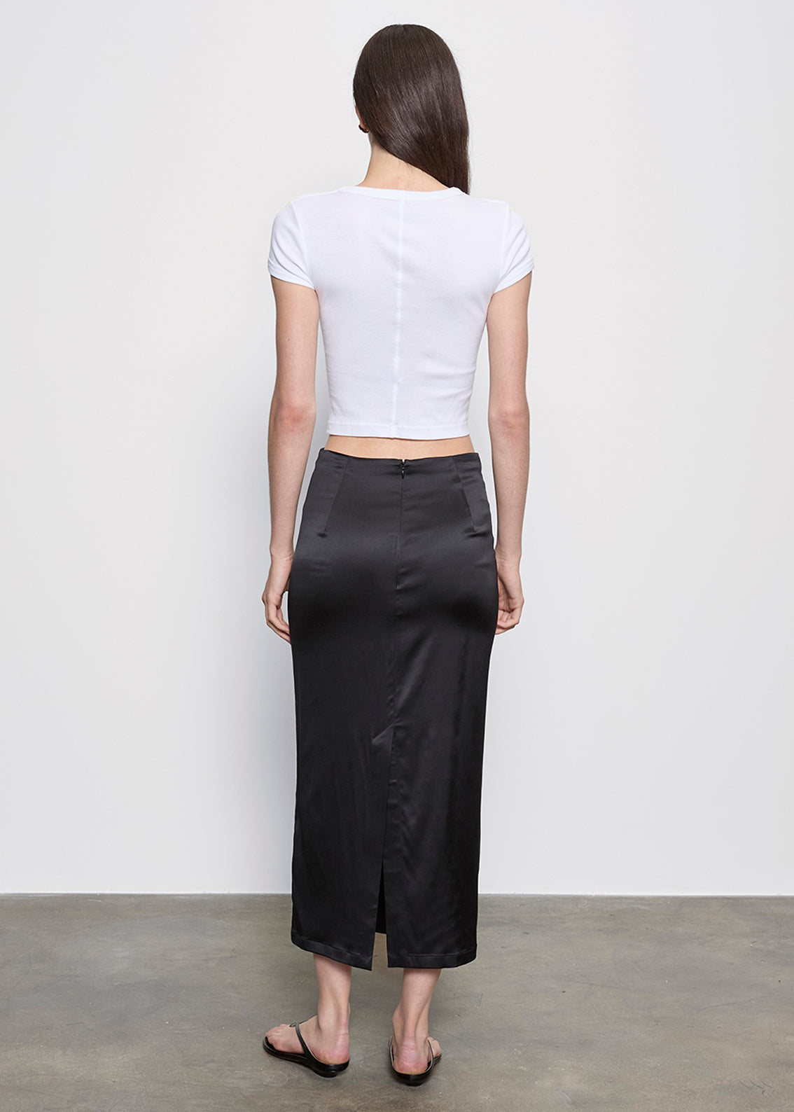 Supima Baby Cropped Tee | White