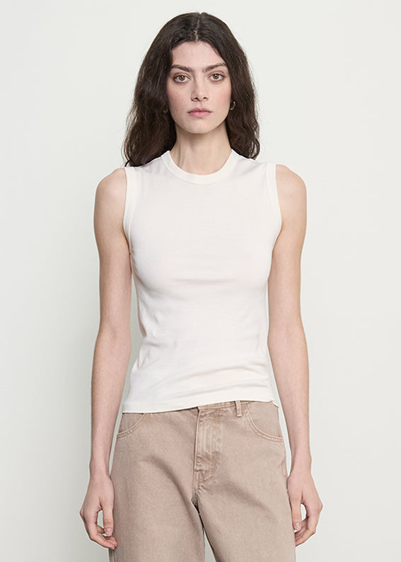 Supima Cotton New Classic Sleeveless Tee | Cloud