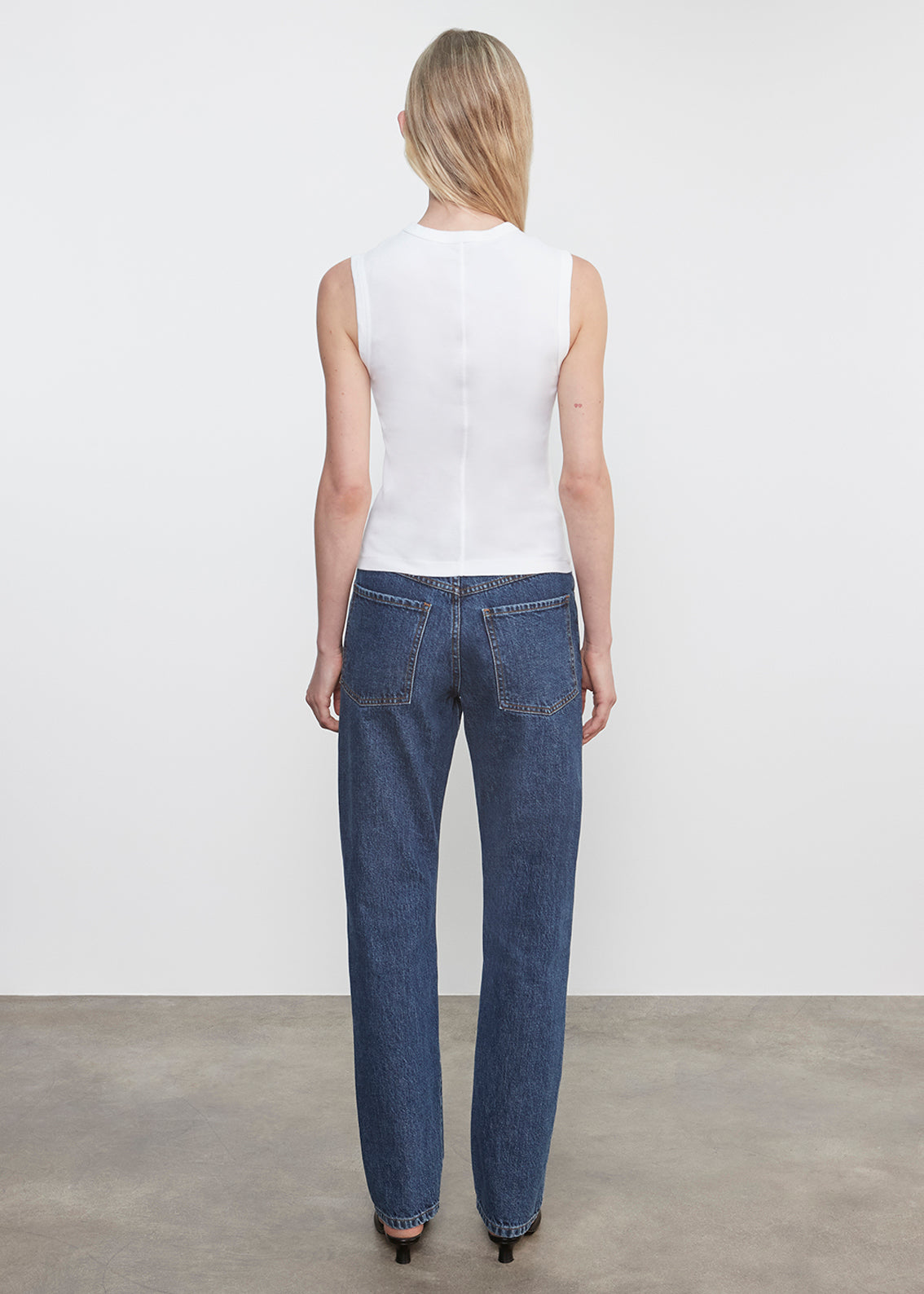 Supima Cotton New Classic Sleeveless Tee | White