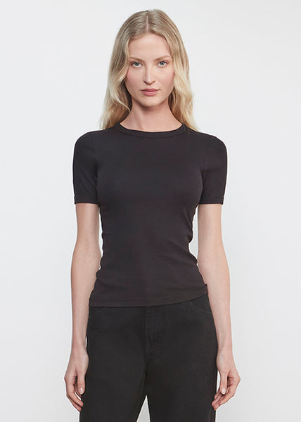 Supima Cotton New Classic S/S Tee | Black – Enza Costa