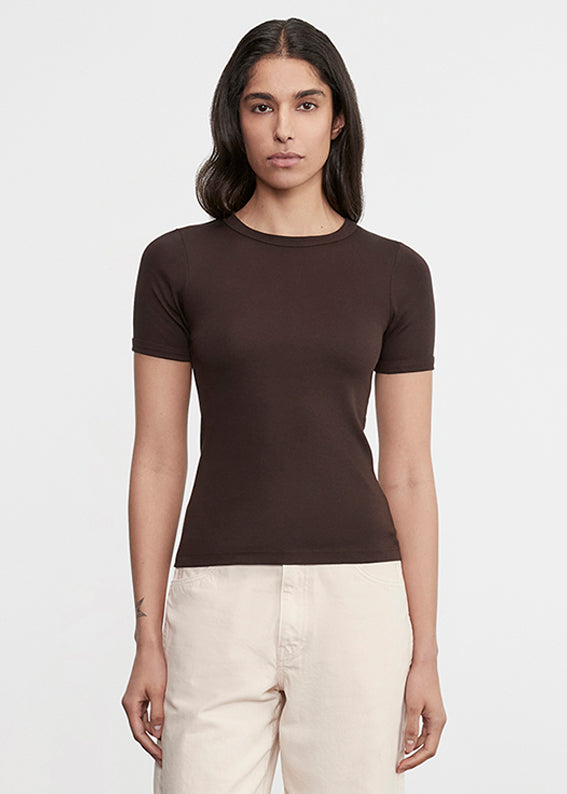 Supima Cotton New Classic S/S Tee | Coffee Bean