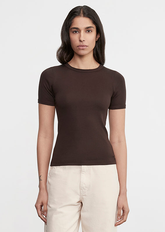 Supima Cotton New Classic S/S Tee | Coffee Bean