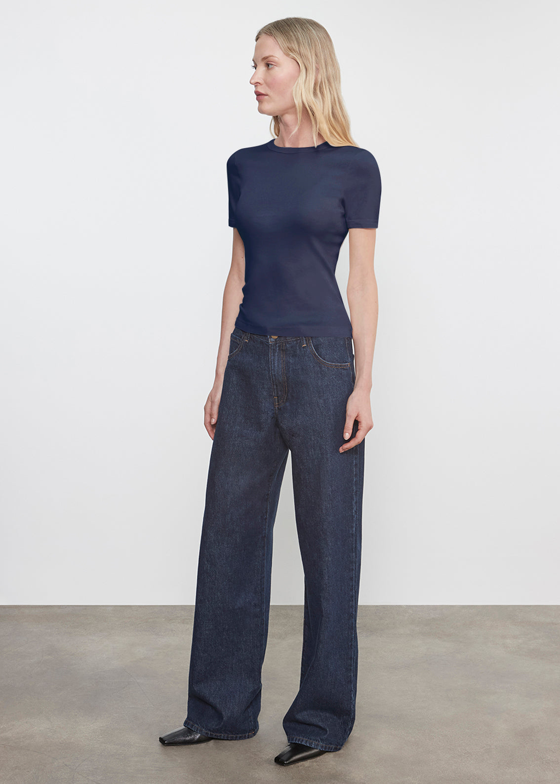 Supima Cotton New Classic S/S | Midnight Blue