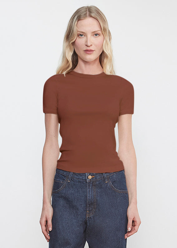 Supima Cotton New Classic S/S Tee | Nutmeg