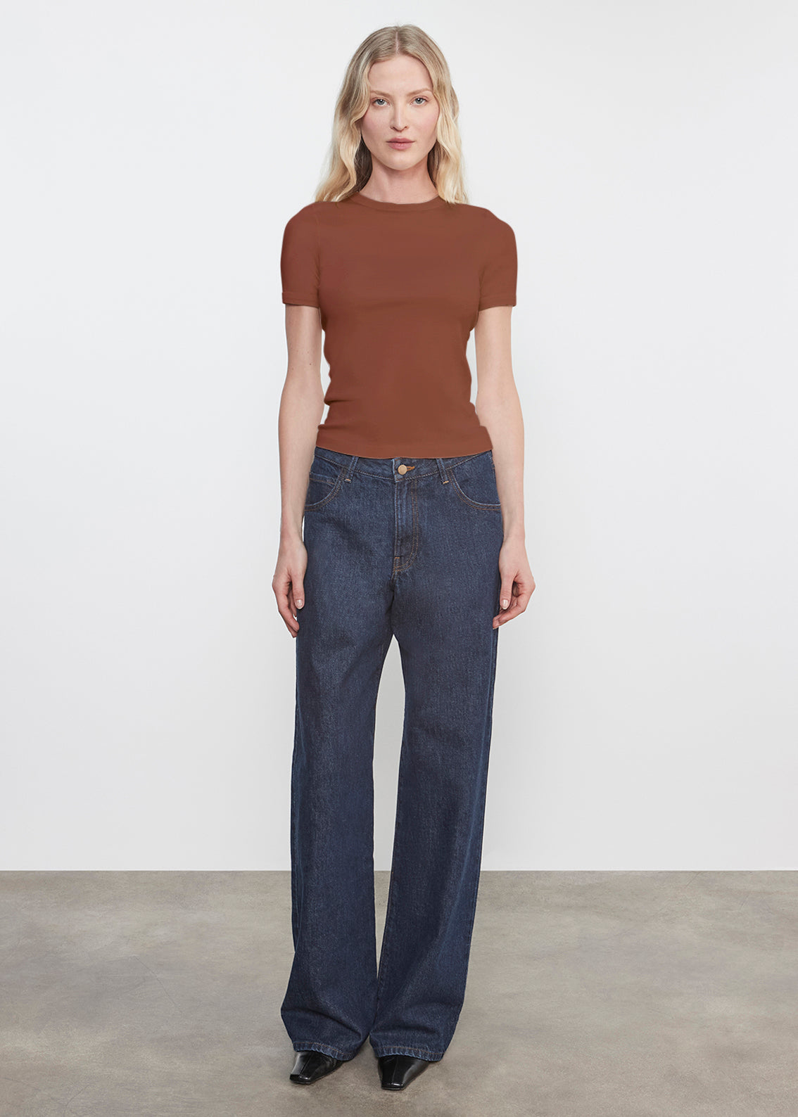 Supima Cotton New Classic S/S Tee | Nutmeg