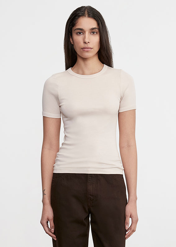 Supima Cotton New Classic S/S Tee | Parchment