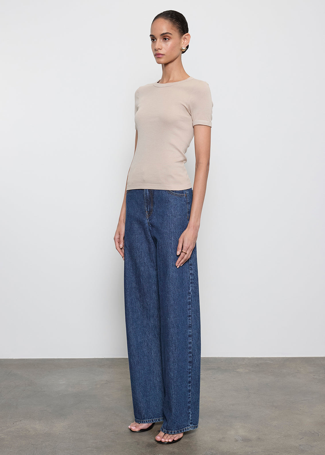 Supima Cotton New Classic S/S Tee | Stone
