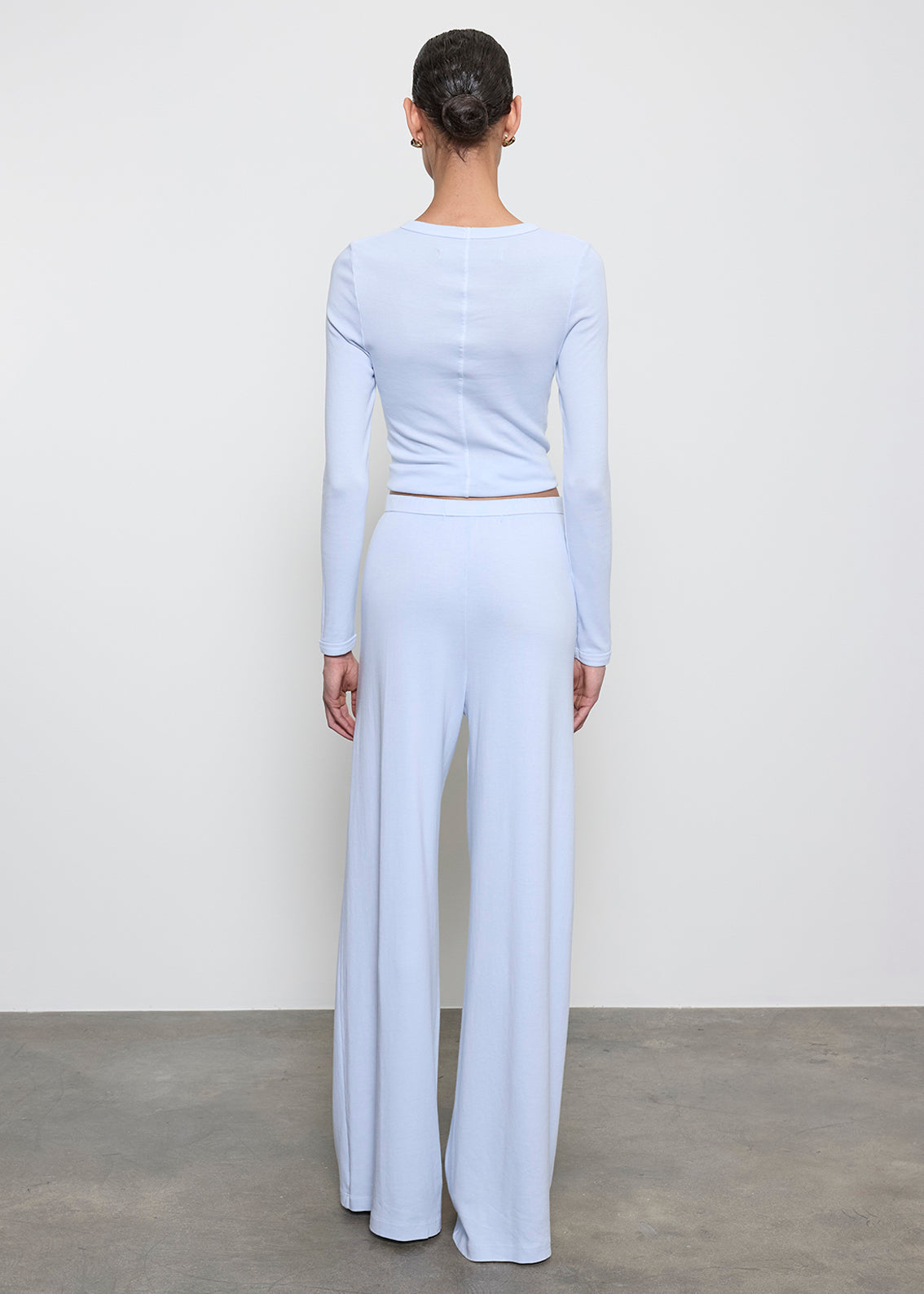 Supima Cotton New Classic L/S Tee | Pale Blue