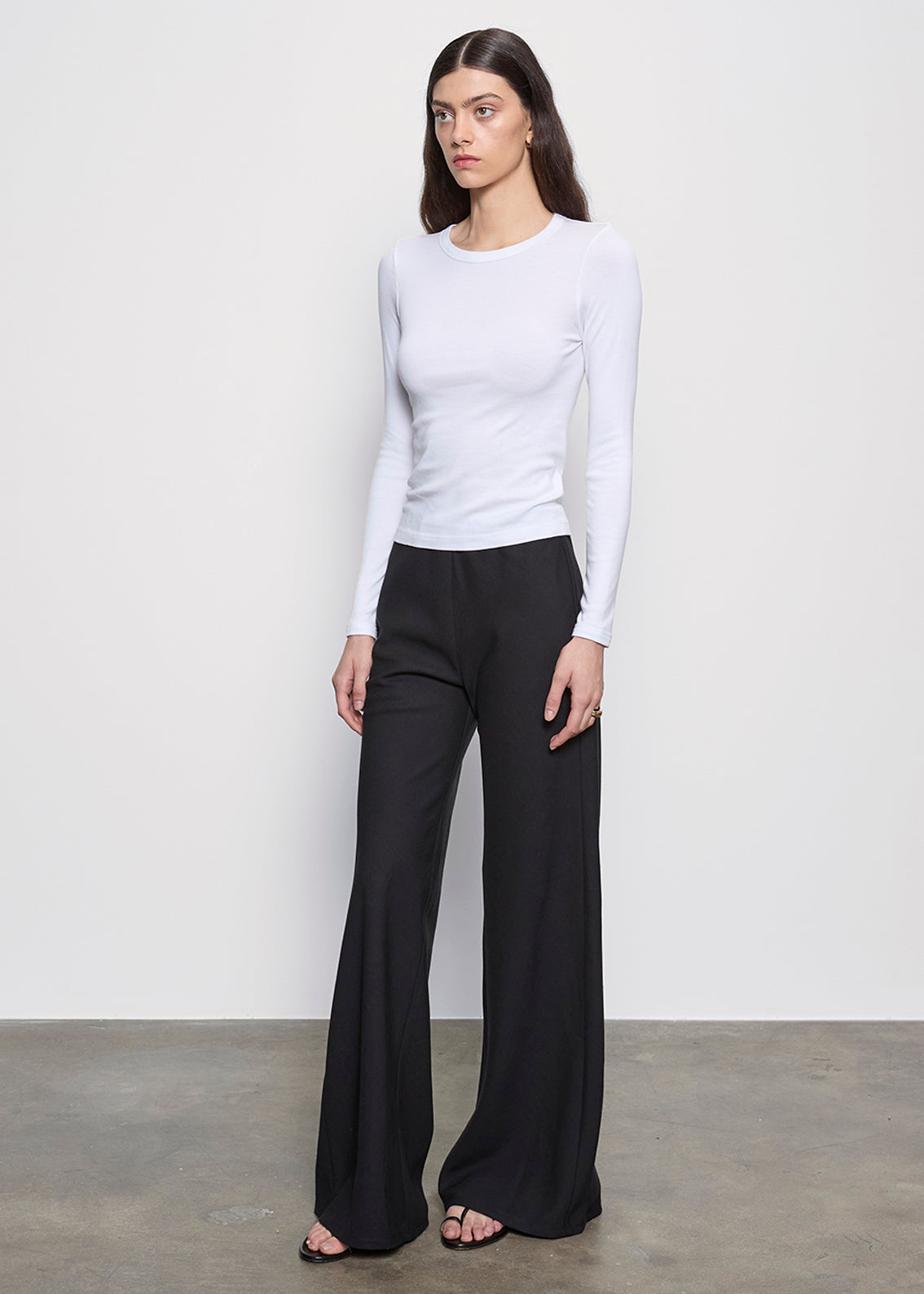 Twill Bias Pant | Black