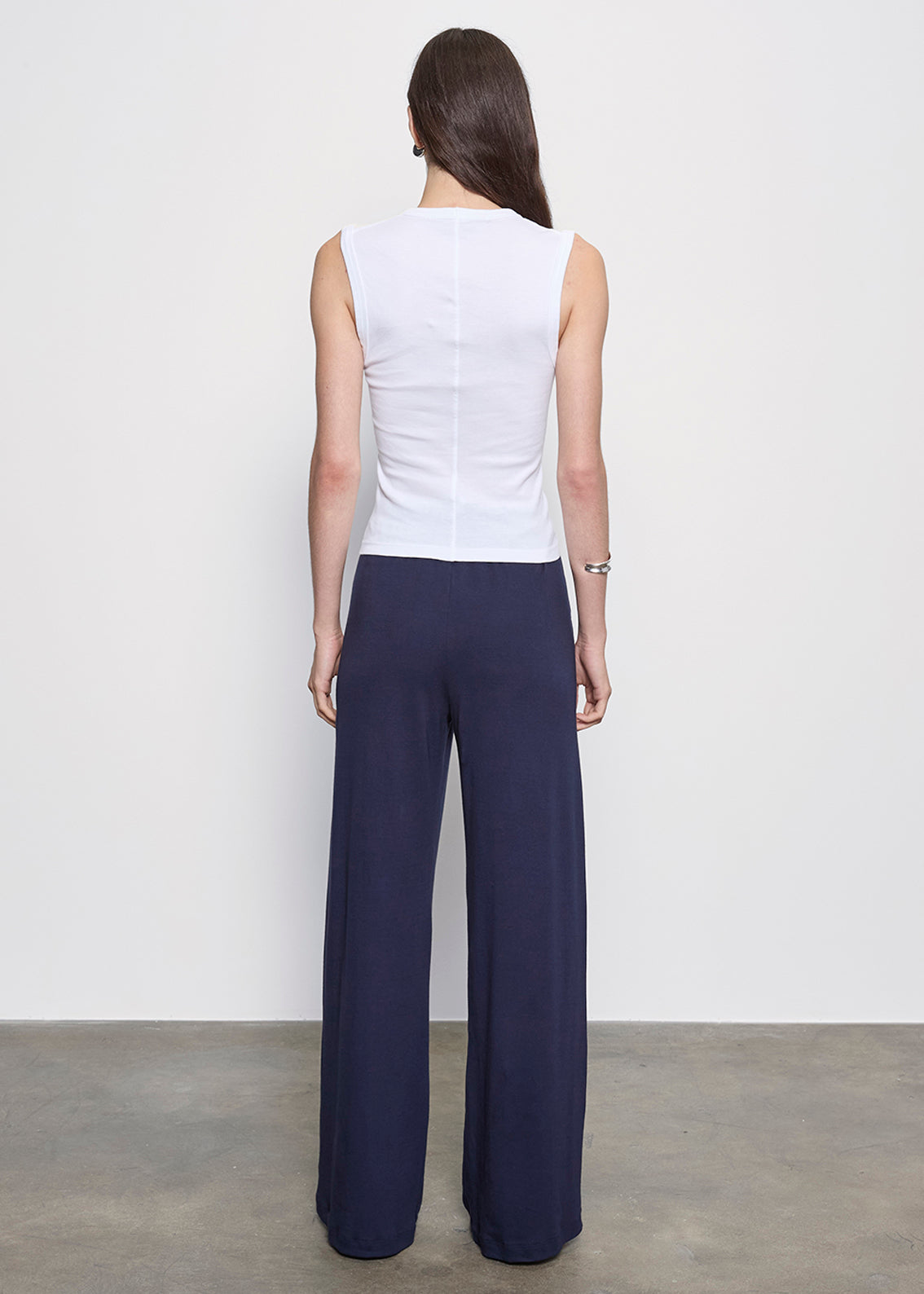 Supima Cotton Sleeveless V | White