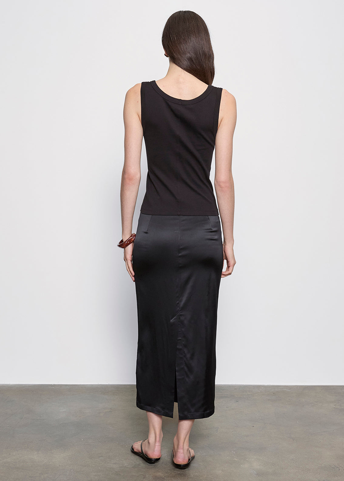 Supima Baby Rib Tank | Black – Enza Costa