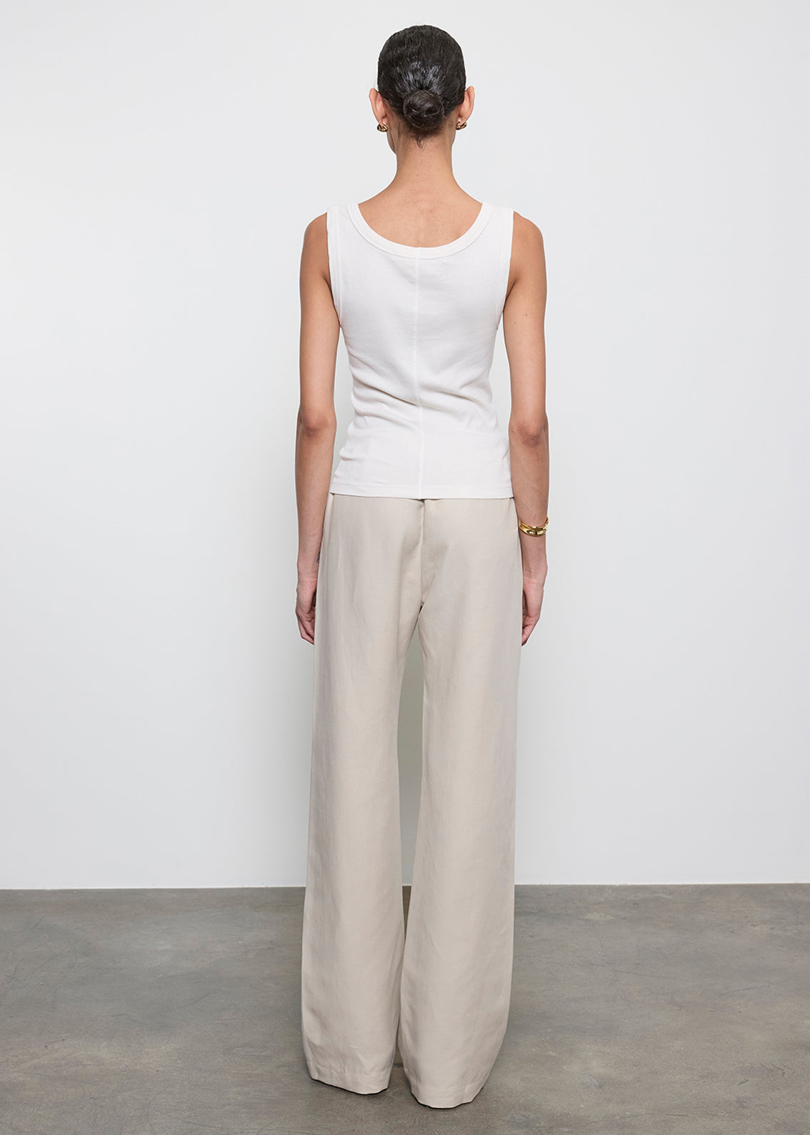 Supima Baby Rib Tank | Pearl Grey – Enza Costa