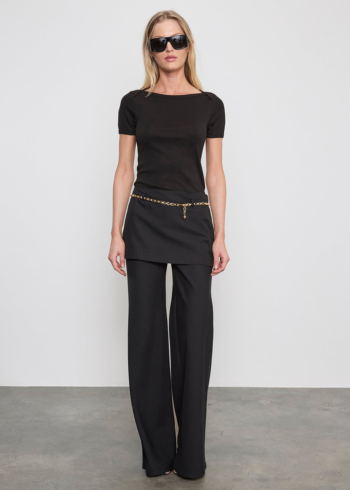 Twill Apron Pant | Black