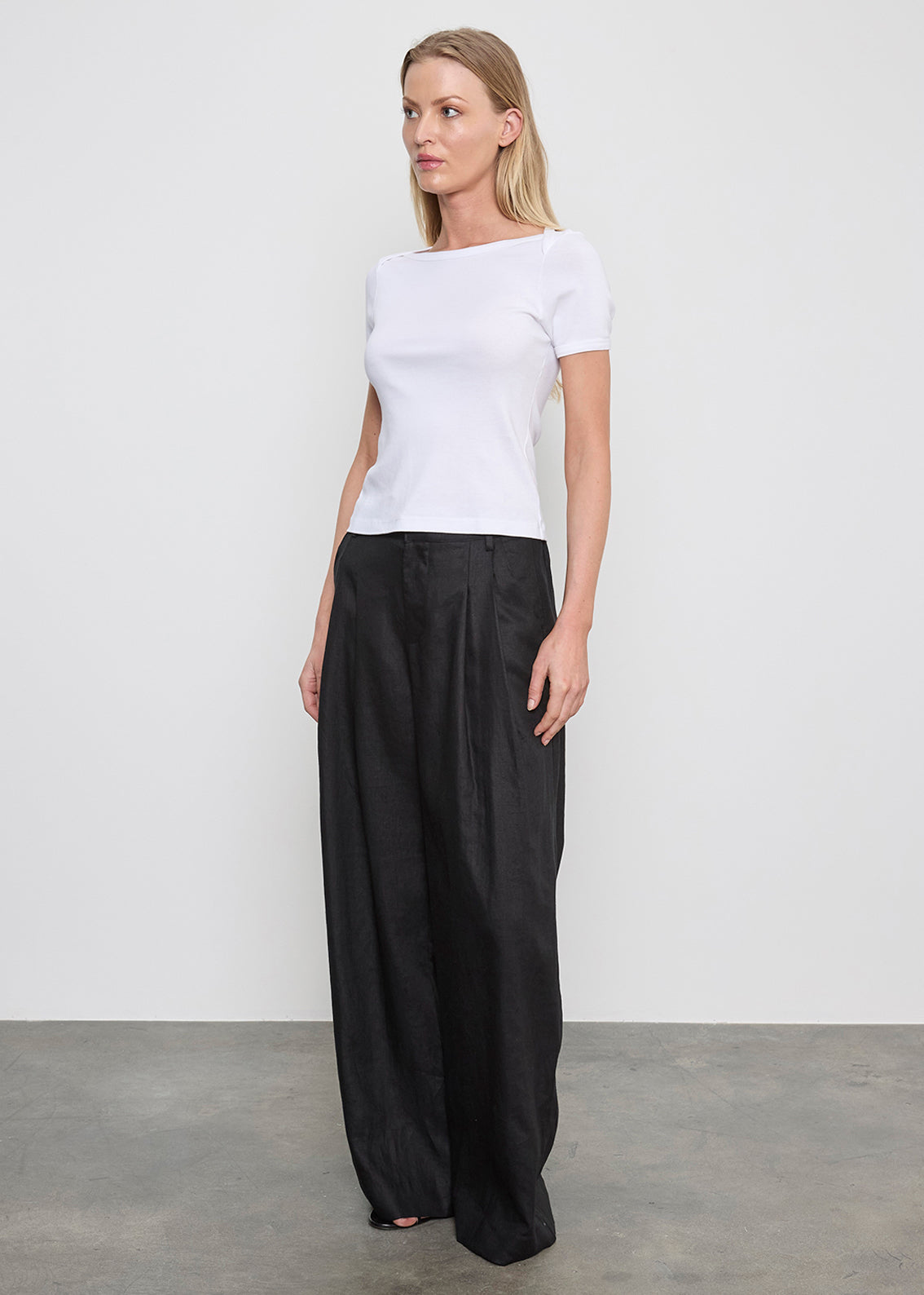 Supima Cotton Bateau Tee | White