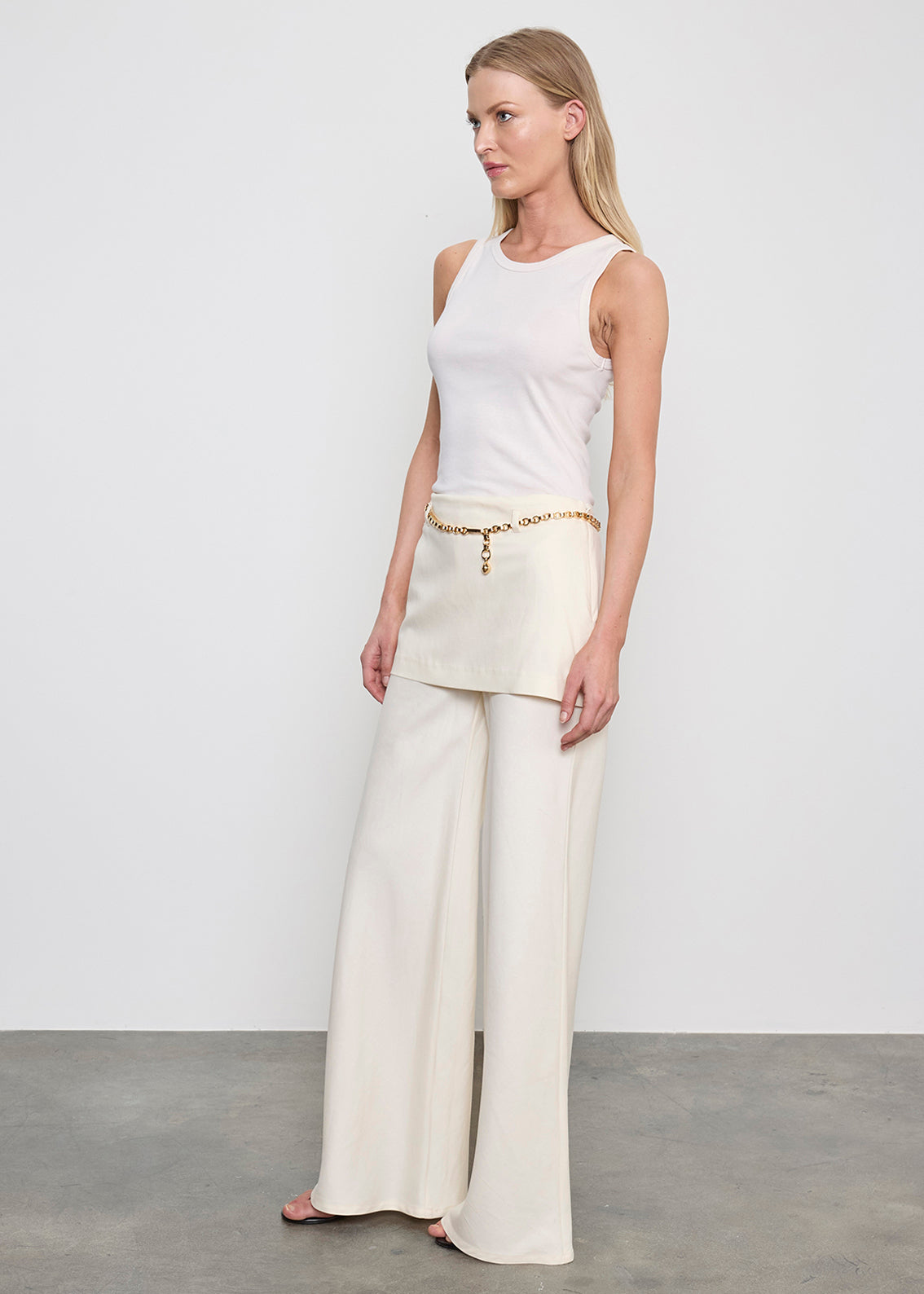 Twill Apron Pant | Vanilla
