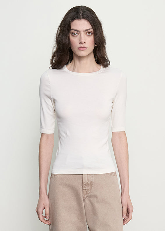 Supima Cotton New Classic Half Sleeve Tee | Cloud