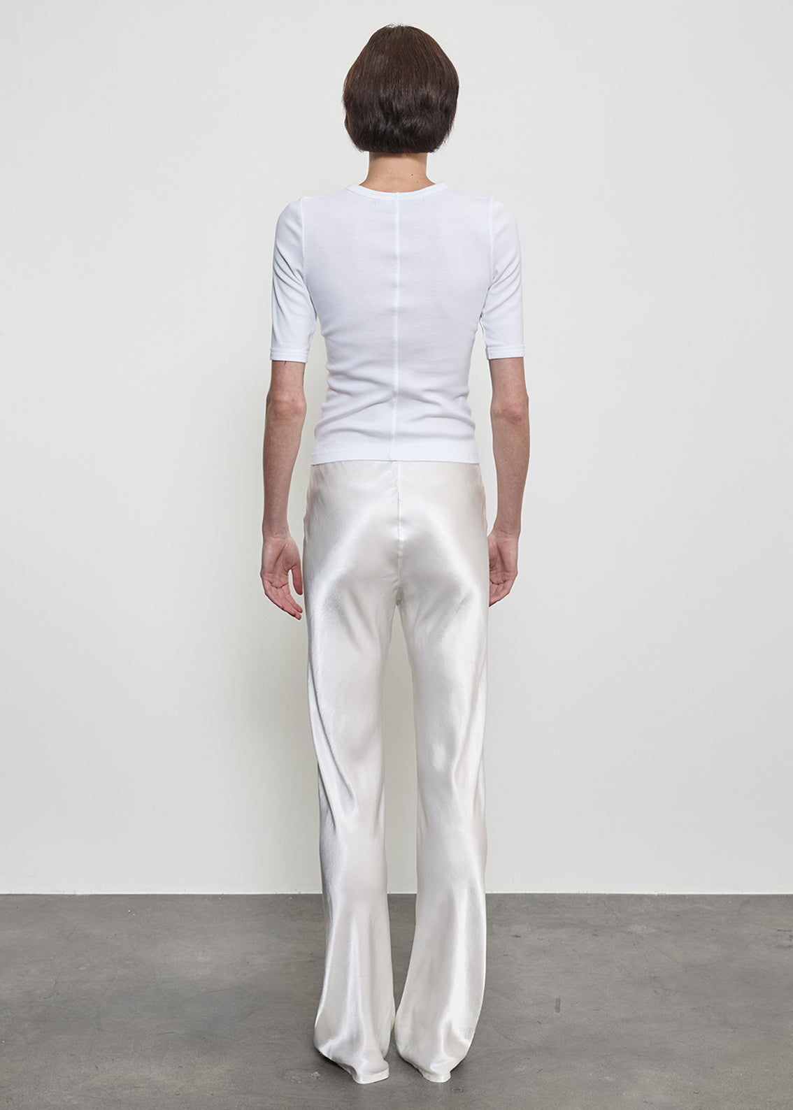 Supima Cotton New Classic Half Sleeve Tee | White