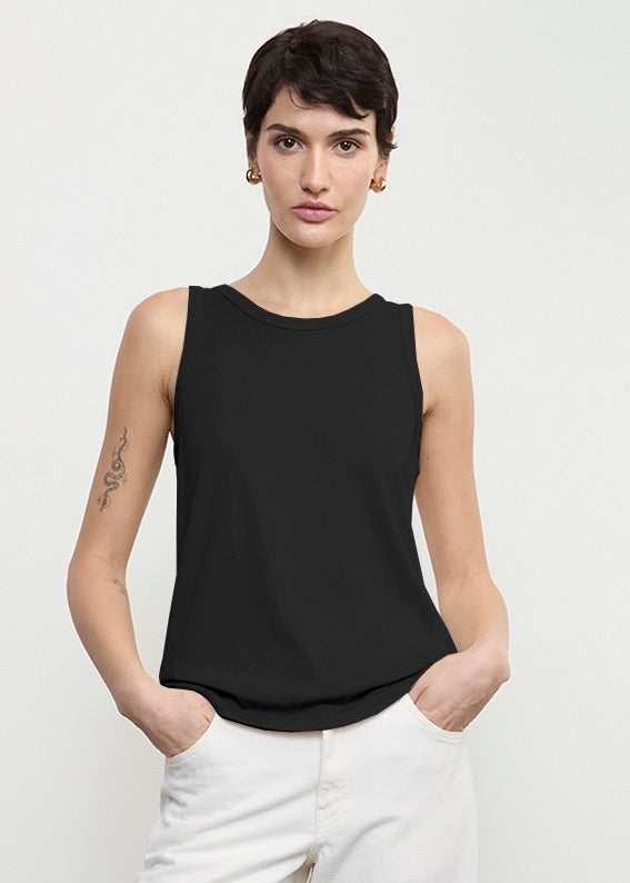 Supima Cotton Easy Tank | Black