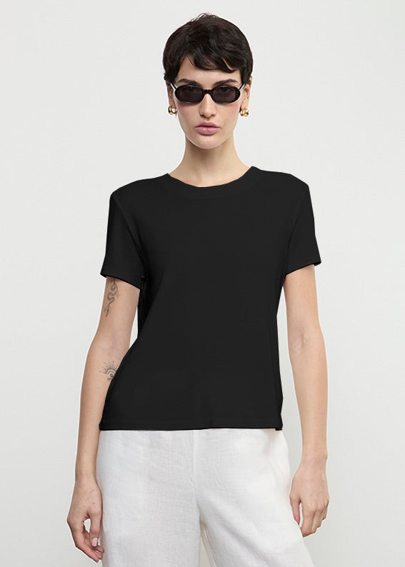 Supima Cotton Essential S/S | Black