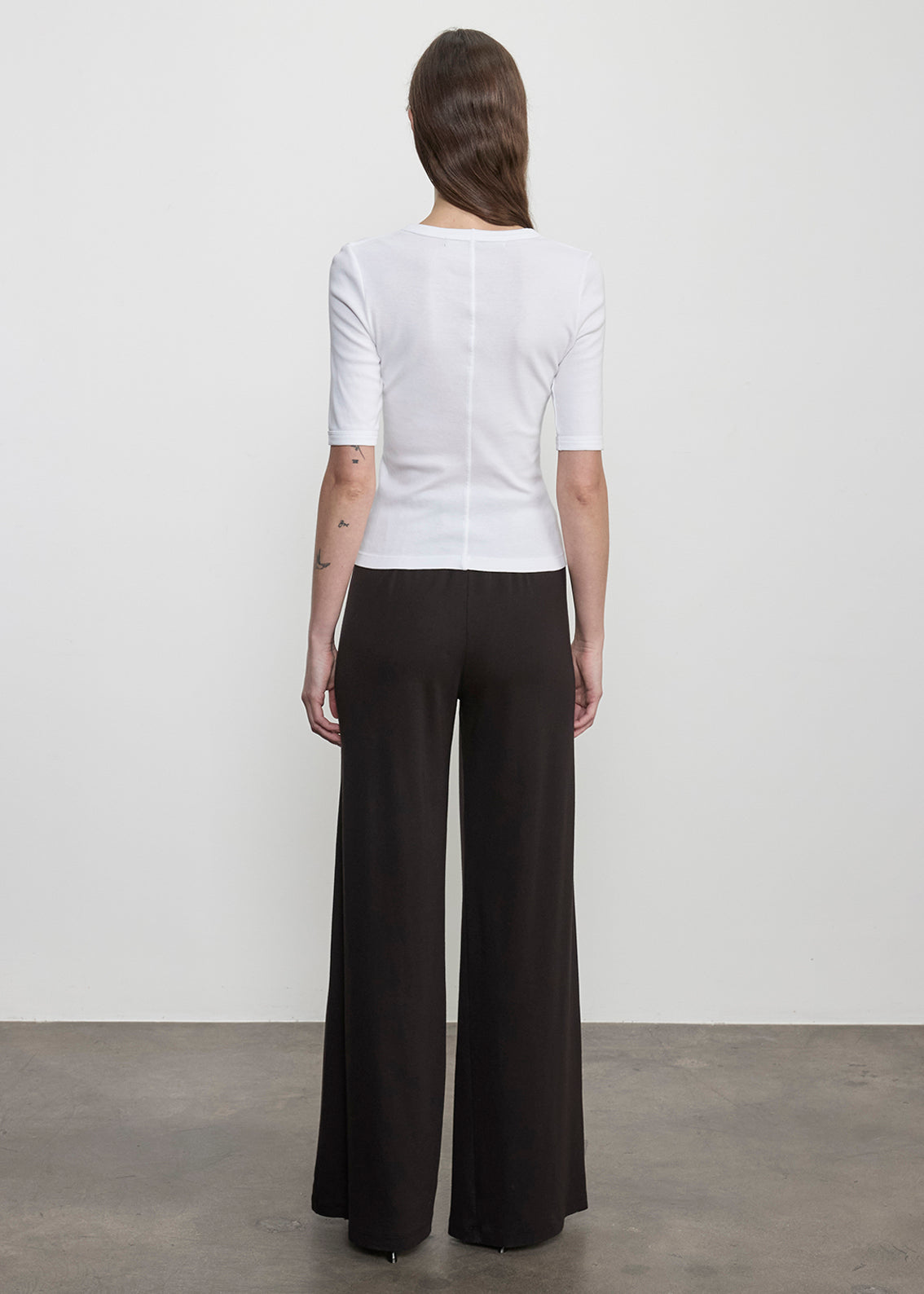 Supima Cotton New Classic Half Sleeve Tee | White